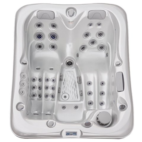 Wanna SPA 530 3-osobowa 46 dysz biała perła/kawa 210×170